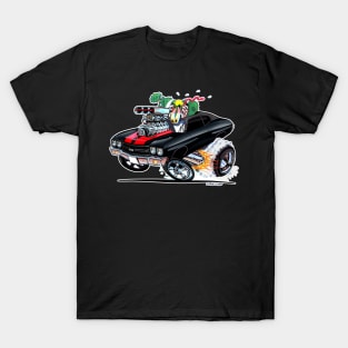 MONSTER MUSCLE Black n Red Vince Crains High Octane Art! T-Shirt